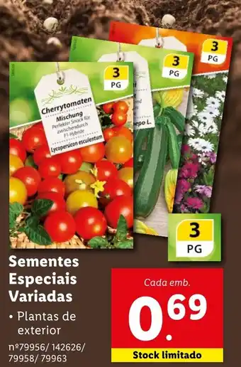 Lidl Sementes Especiais Variadas promoção