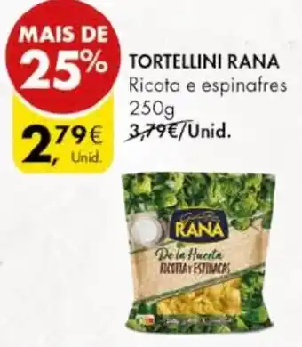 Pingo Doce TORTELLINI RANA 250g promoção