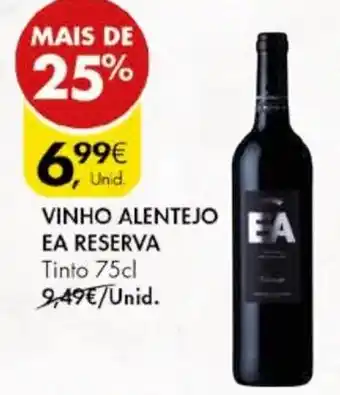 Pingo Doce VINHO ALENTEJO EA RESERVA Tinto 75cl promoção