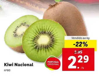 Lidl Kiwi Nacional Vendido ao kg promoção