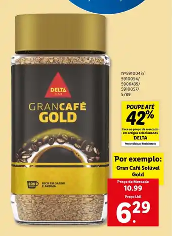 Lidl Gran Café Solúvel Gold promoção