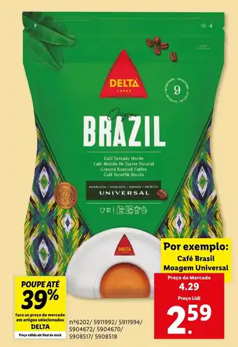Lidl Café Brasil Moagem Universal promoção