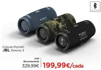El Corte Inglés Coluna Portátil JBL Xtreme 3 promoção