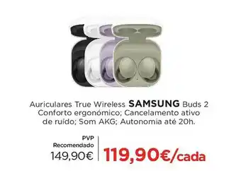 Auriculares True Wireless SAMSUNG Buds 2
