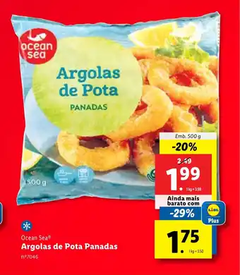 Lidl Ocean Sea Argolas de Pota Panadas Emb. 500 g promoção