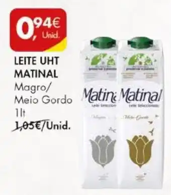 Pingo Doce LEITE UHT MATINAL Magro/ Meio Gordo 1lt promoção