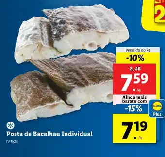 Lidl Posta de Bacalhau Individual Vendido ao kg promoção
