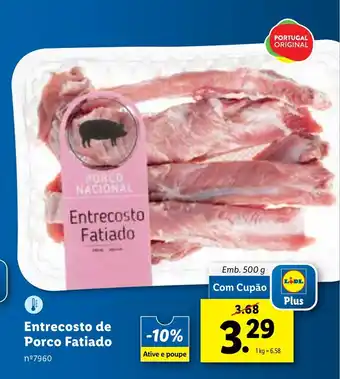 Entrecosto de Porco Fatiado Emb. 500 g