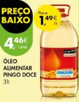 Pingo Doce ÓLEO ALIMENTAR PINGO DOCE 3LT promoção