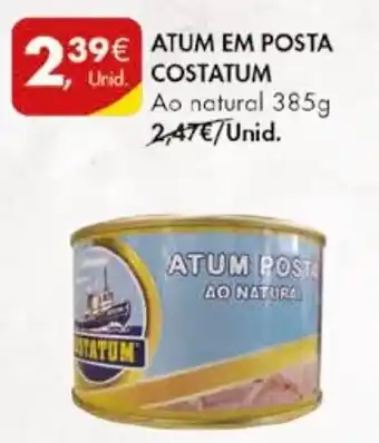 Pingo Doce ATUM EM POSTA COSTATUM Ao natural 385g promoção