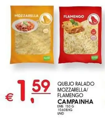 Meu Super QUEIJO RALADO MOZZARELLA/ FLAMENGO CAMPAINHA EMB: 150 G promoção