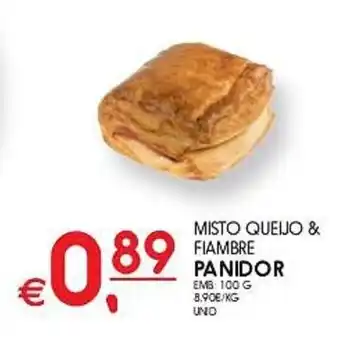 MISTO QUEIJO & FIAMBRE PANIDOR EMB: 100 G