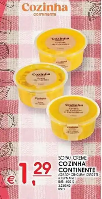 Meu Super SOPA/ CREME COZINHA CONTINENTE promoção