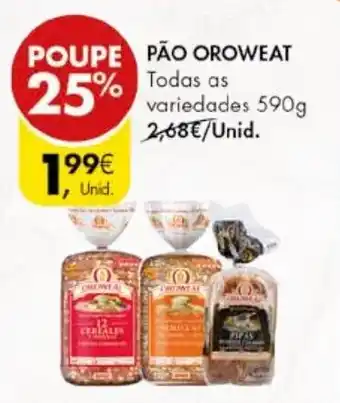 Pingo Doce PÃO OROWEAT 590G promoção
