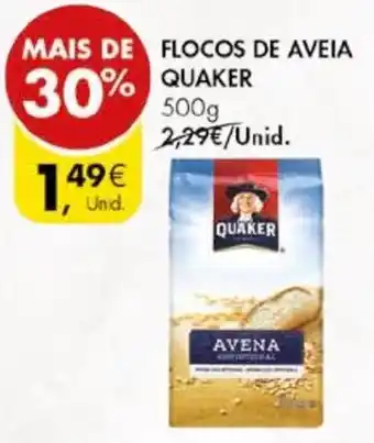 Pingo Doce FLOCOS DE AVEIA QUAKER 500g promoção