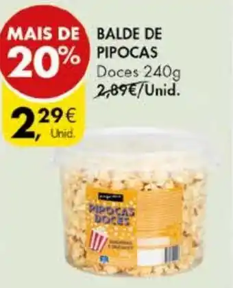 Pingo Doce BALDE DE PIPOCAS Doces 240g promoção