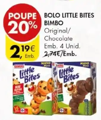 Pingo Doce BOLO LITTLE BITES EMB 4 unid promoção