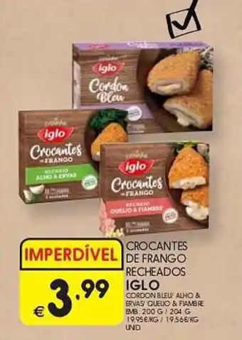 Meu Super CROCANTES DE FRANGO RECHEADOS IGLO promoção