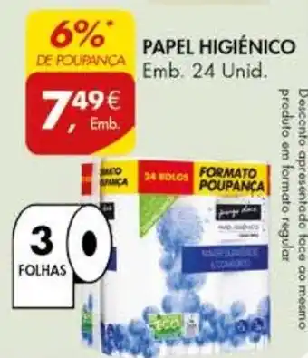 Pingo Doce PAPEL HIGIÉNICO Emb. 24 Unid. promoção