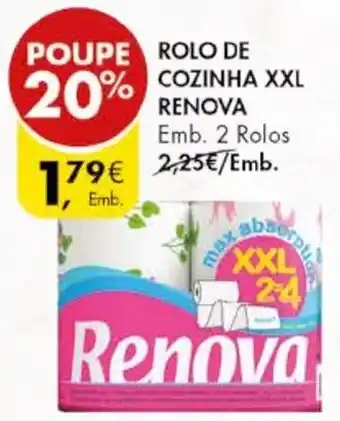 Pingo Doce ROLO DE COZINHA XXL RENOVA Emb. 2 Rolos promoção