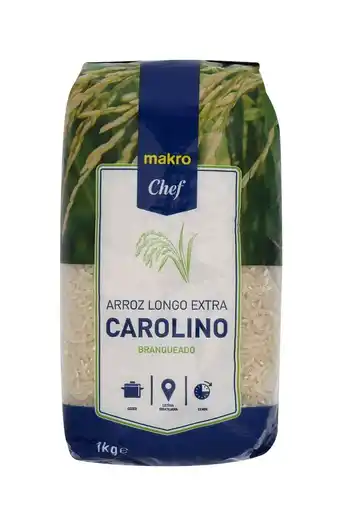 Makro Metro chef arroz extra longo carolino 1kg promoção