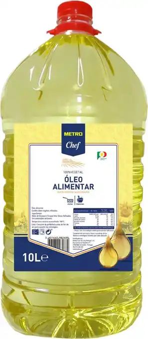 Makro Metro chef oleo alimentar 10 l promoção