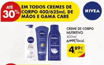 Pingo Doce CREME DE CORPO NUTRITIVO 400ml promoção