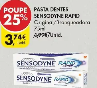 Pingo Doce Sensodyne Pasta Dentes Rapid promoção