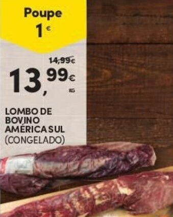 Continente Lombo de Bovino América Sul promoção