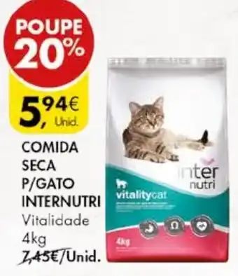 Pingo Doce COMIDA SECA P/GATO INTERNUTRI Vitalidade 4kg promoção
