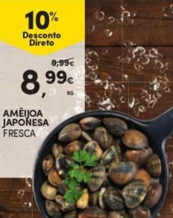 Continente Amêijoa Japonesa promoção