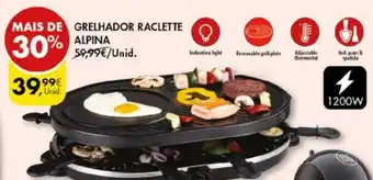 Pingo Doce GRELHADOR RACLETTE ALPINA promoção