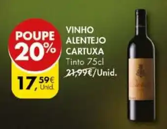 Pingo Doce VINHO ALENTEJO CARTUXA Tinto 75cl promoção