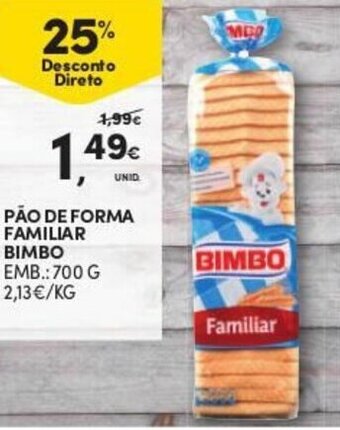 Pão de Forma Familiar Bimbo 700g