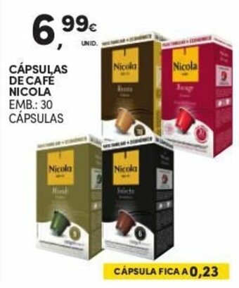 Cápsulas de Café Nicola