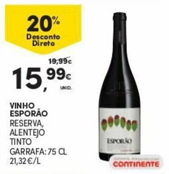 Continente Vinho Esporão promoção