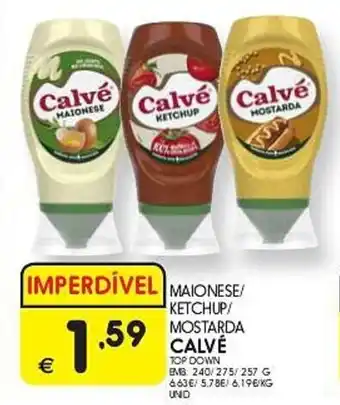 Meu Super MAIONESE KETCHUP/ MOSTARDA CALVE promoção
