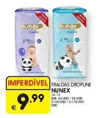 Meu Super FRALDAS DROPLINE NUNEX promoção