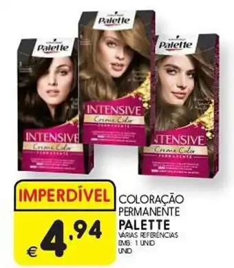 Meu Super COLORAÇÃO PERMANENTE PALETTE promoção