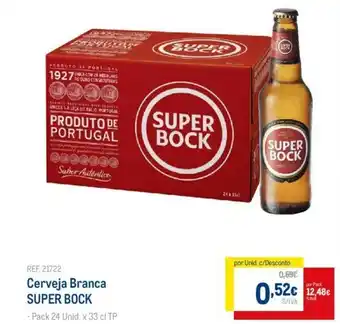 Makro Cerveja Branca SUPER BOCK promoção