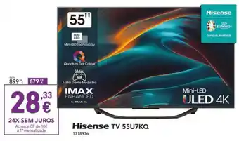 Radio Popular Hisense TV 55U7KQ promoção
