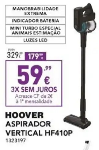Radio Popular HOOVER ASPIRADOR VERTICAL HF410P promoção