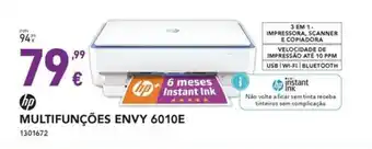 Radio Popular hp MULTIFUNÇÕES ENVY 6010E promoção