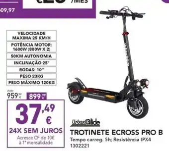 Radio Popular Urban Glide TROTINETE ECROSS PRO B promoção