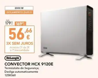 Radio Popular DeLonghi CONVECTOR HCX 9120E promoção