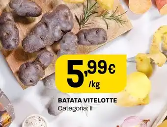 BATATA VITELOTTE Categoria: II
