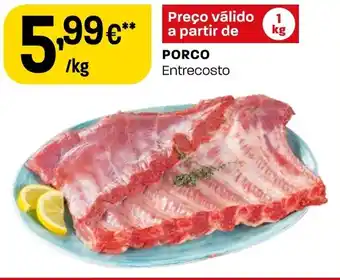 Intermarché PORCO Entrecosto kg promoção