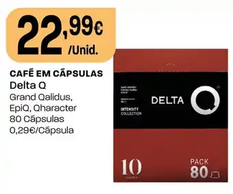 Intermarché CAFÉ EM CÁPSULAS Delta Q promoção