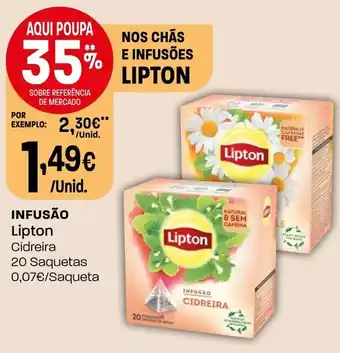Intermarché INFUSÃO Lipton Cidreira 20 Saquetas promoção