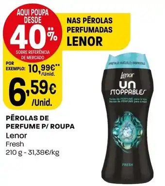 Intermarché PÉROLAS DE PERFUME P/ ROUPA Lenor Fresh 210g promoção